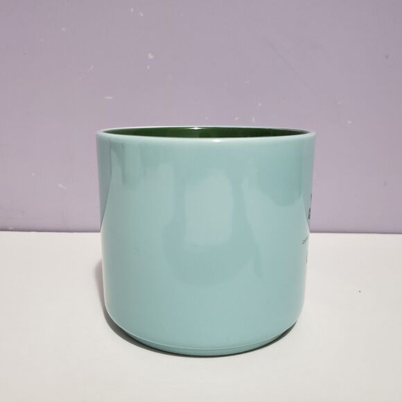 Elum Home Coffee Cup Mug Aqua Blue Green Large 3.25" × 3.25" - Picture 2 of 8